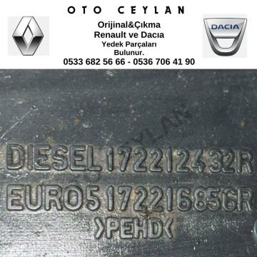 172216856R Clio 2 Yakıt Dolum Borusu Çıkma Orjinal