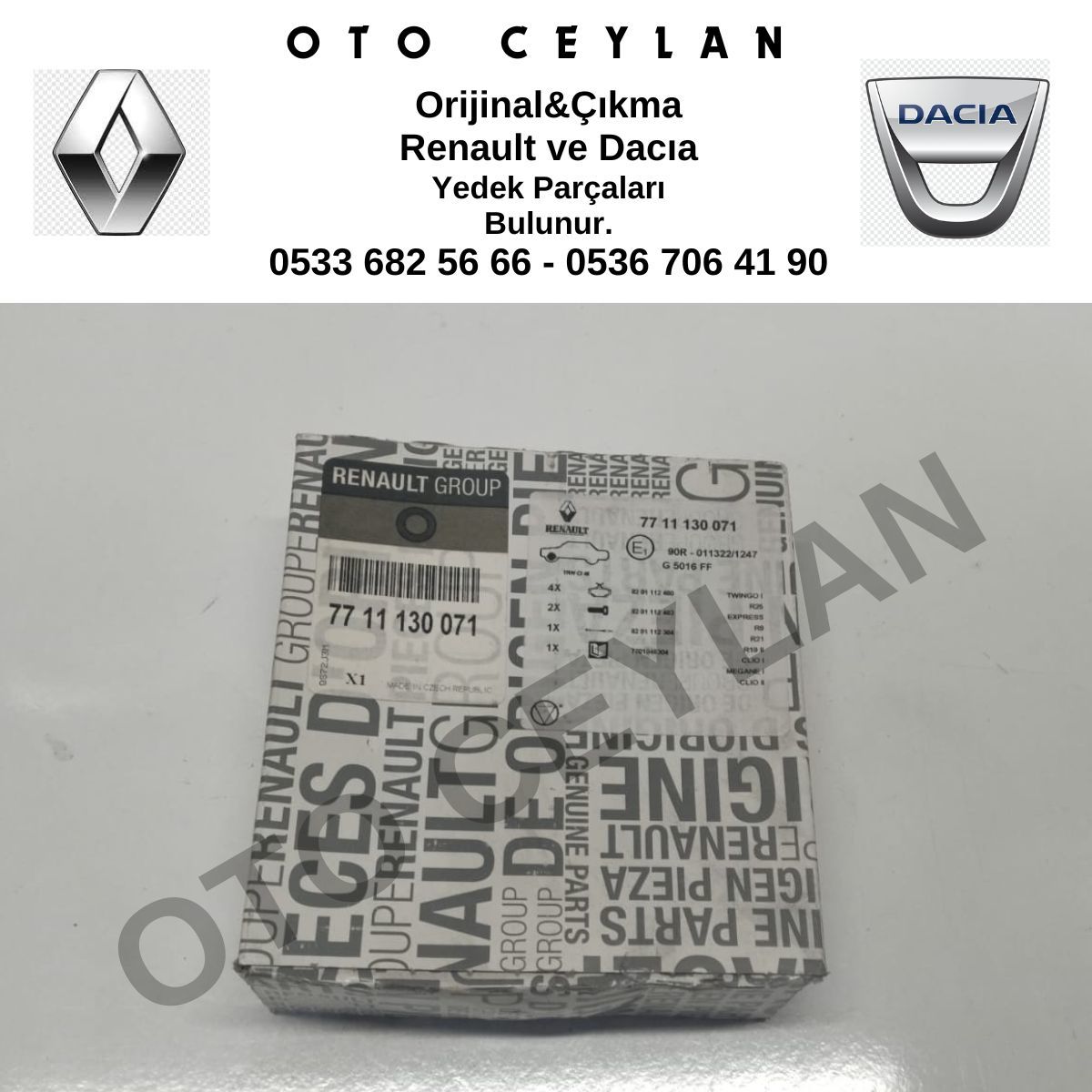 7711130071 Clio Megane Logan Ön Fren Balata Takımı Sıfır Orijinal