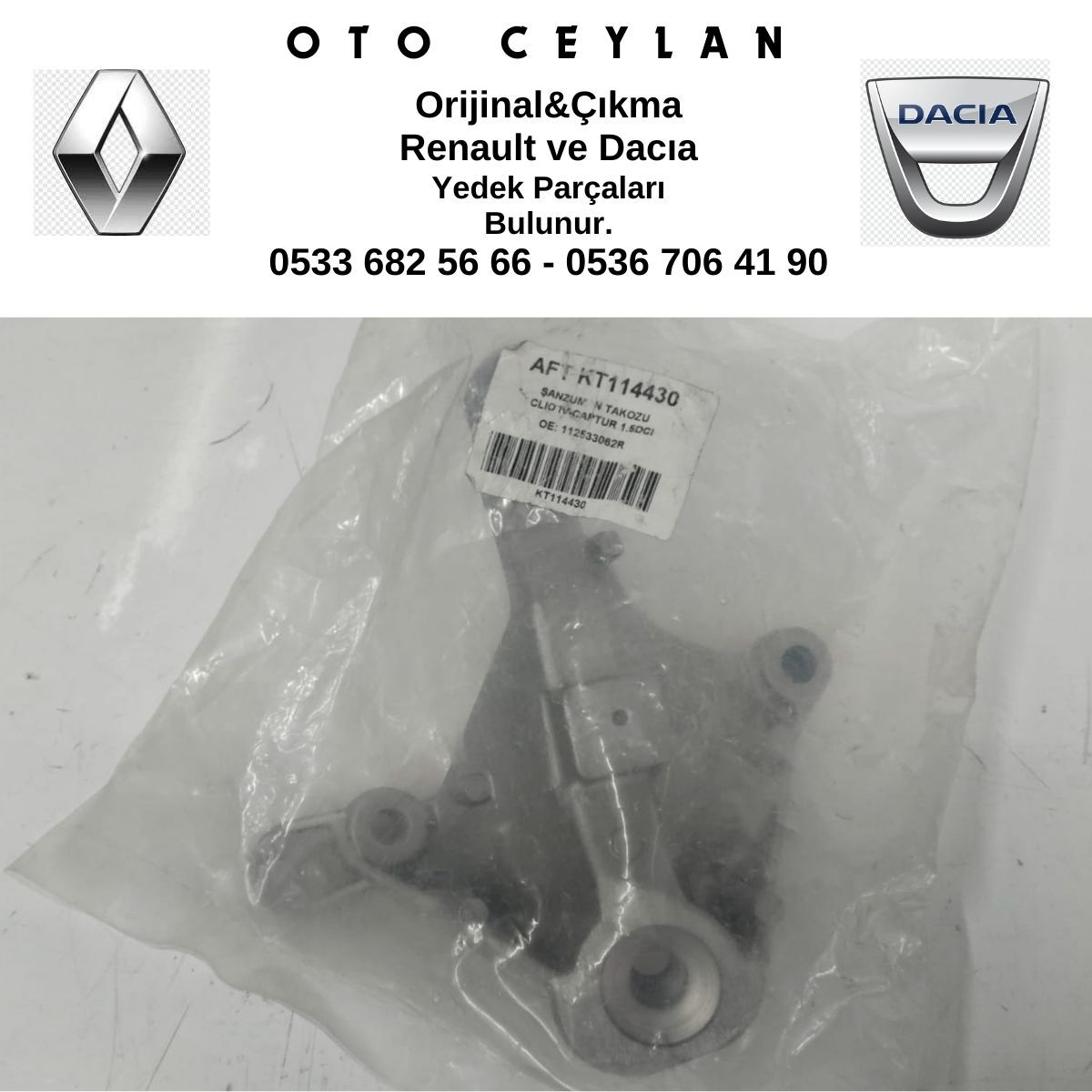 112533062R LOGAN ŞANZIMAN TAKOZU KULAĞI SIFIR