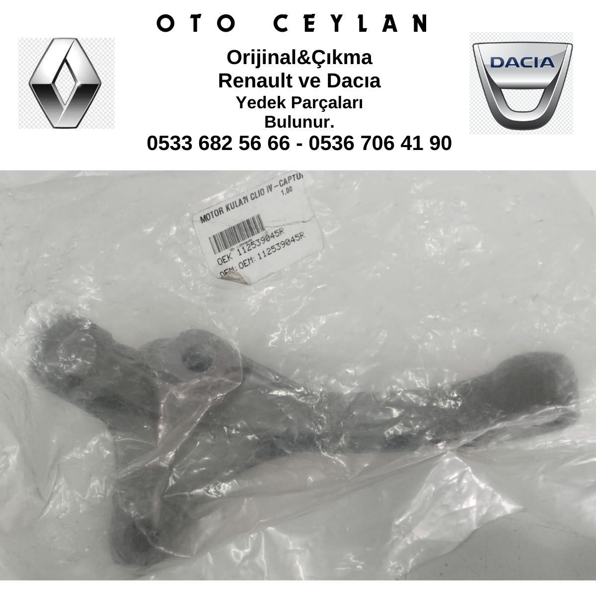 112539045R 112334171R CLIO 4 MOTOR TAKOZ BAĞLANTI KULAĞI