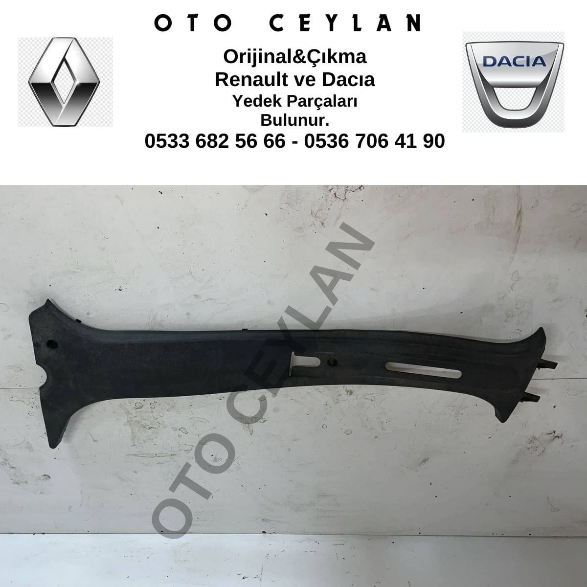 769146824R Lodgy Orta Eşik Direk Bakaliti Sol Çıkma Orijinal