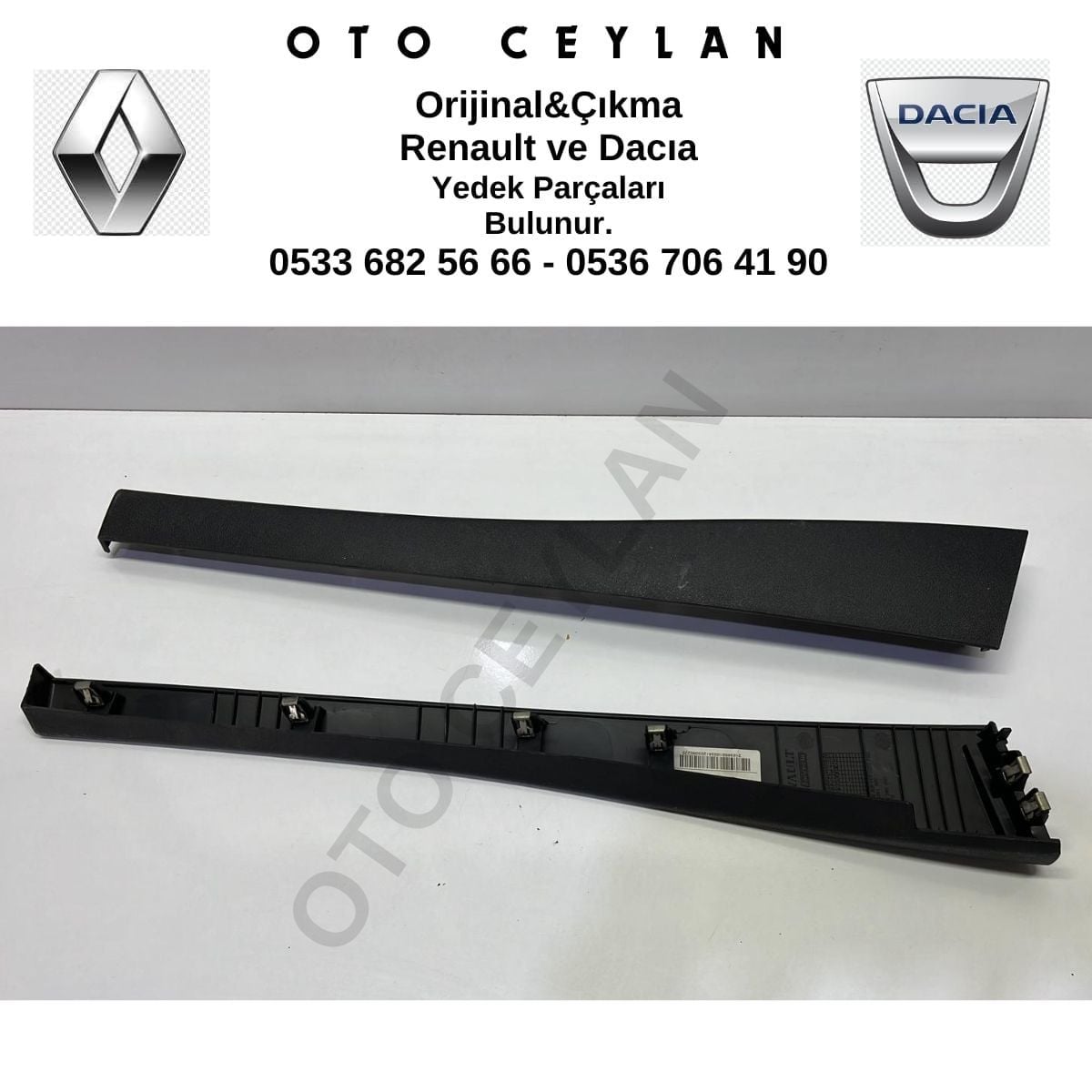 682116476R Megan 3 Fluence Torpido Çıtası Çıkma Orijinal