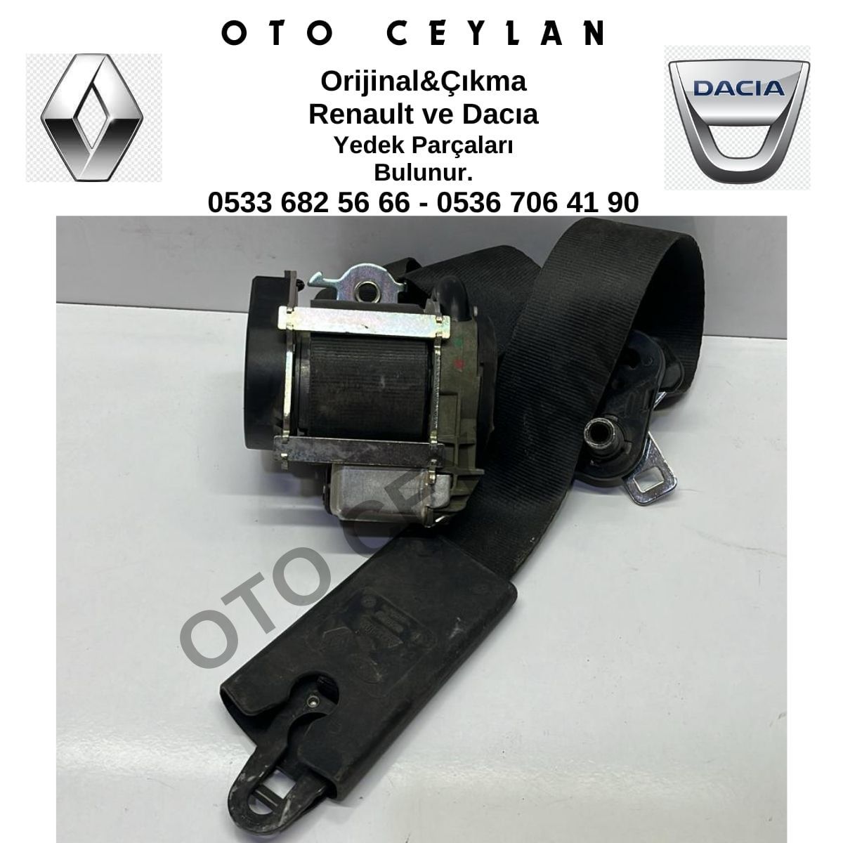 868840017R Fluence Sağ Ön Emniyet Kemeri Çıkma Orjinal