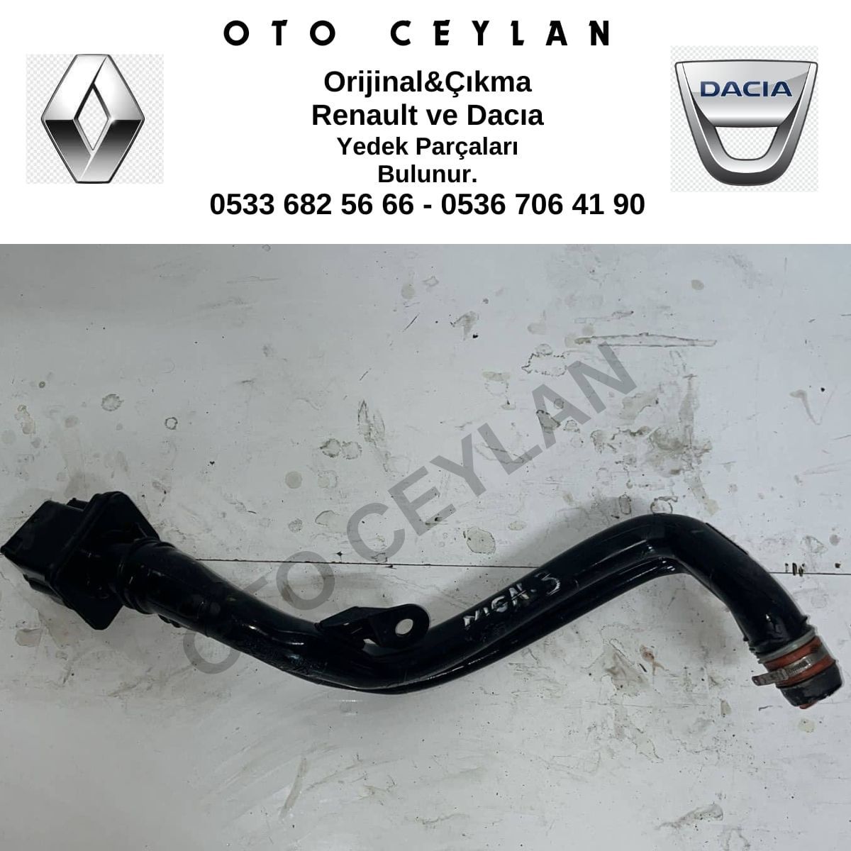 172210005R Megan 3 Yakıt Dolum Borusu Çıkma Orjinal