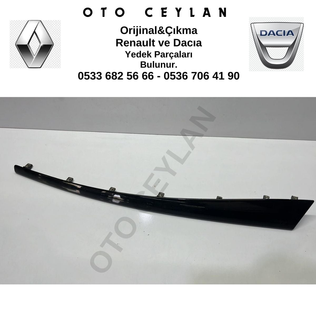 684129333R Megan 3 Fluence Torpido Çıtası Çıkma Orijinal