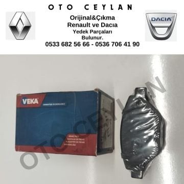 7701207673 410609192R Megane 2  HB Sedan 1.4 16V Ön Fren Disk Balata Sıfır Yan Sanayi Veka Marka