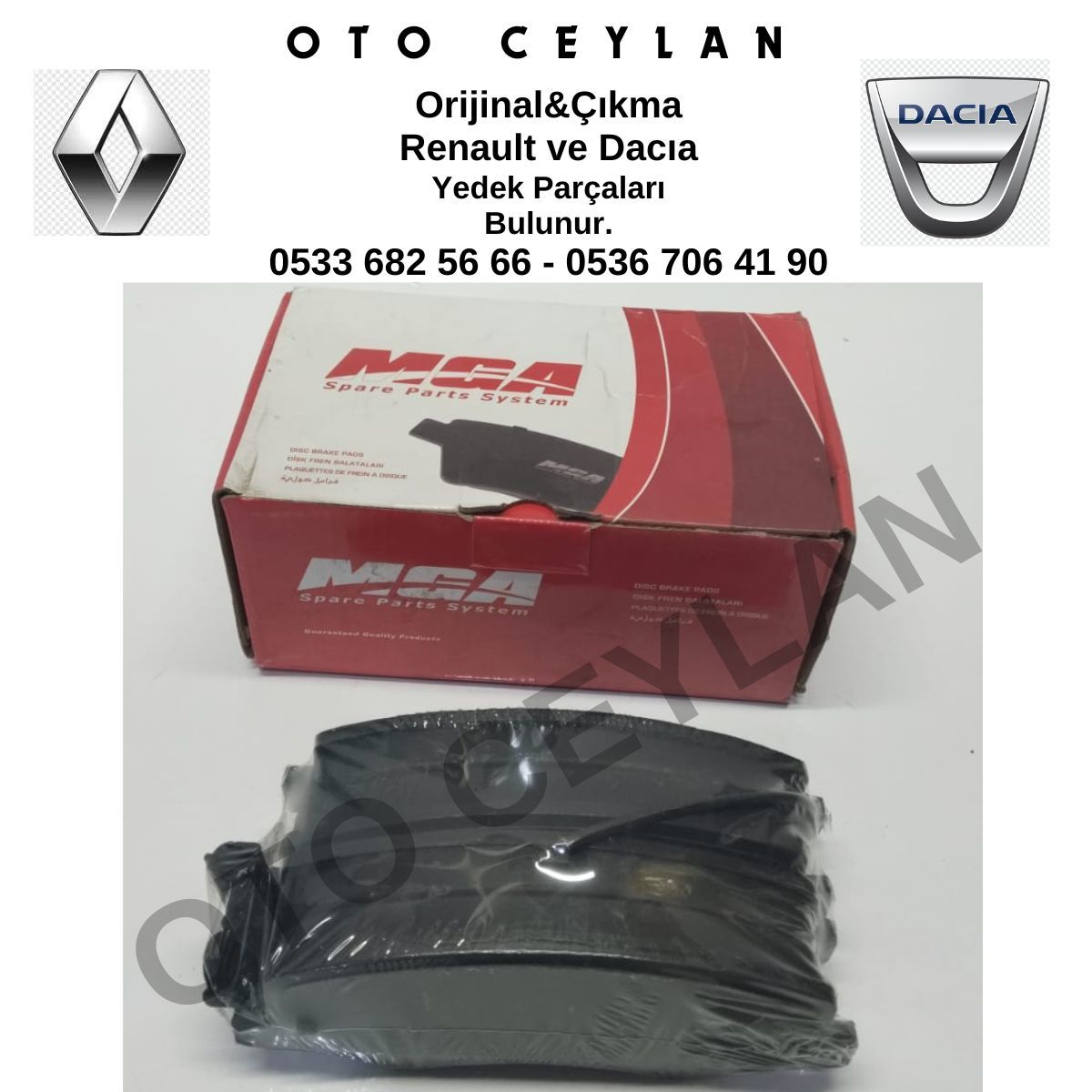440600866R 440606011R Master 3 Arka Fren Balatası Takımı Çift Teker 2.3 Dci M9T Sıfır Yan Sanayi