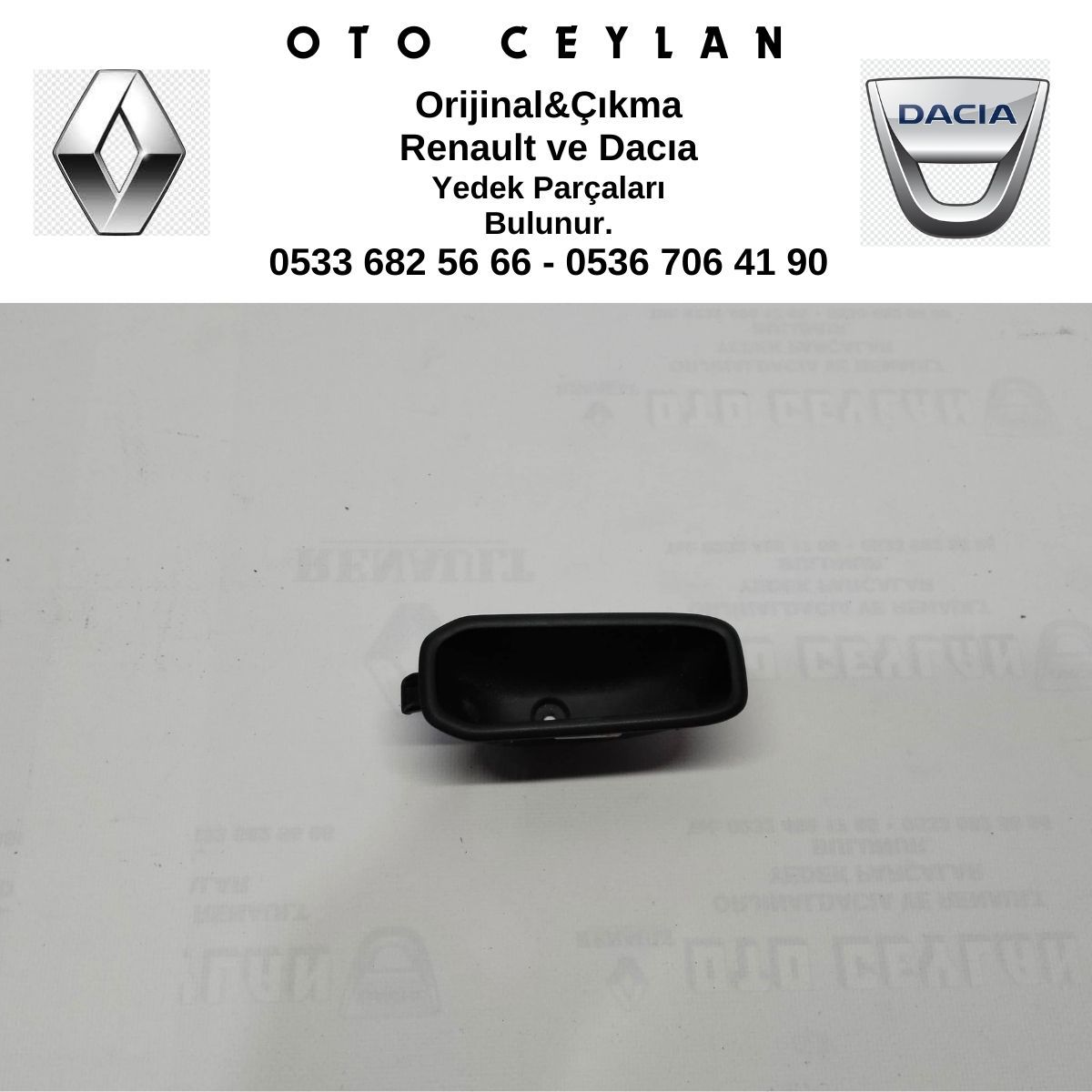 806742536R Duster Sağ Arka Cam Düğme Paneli Çıkma Orijinal