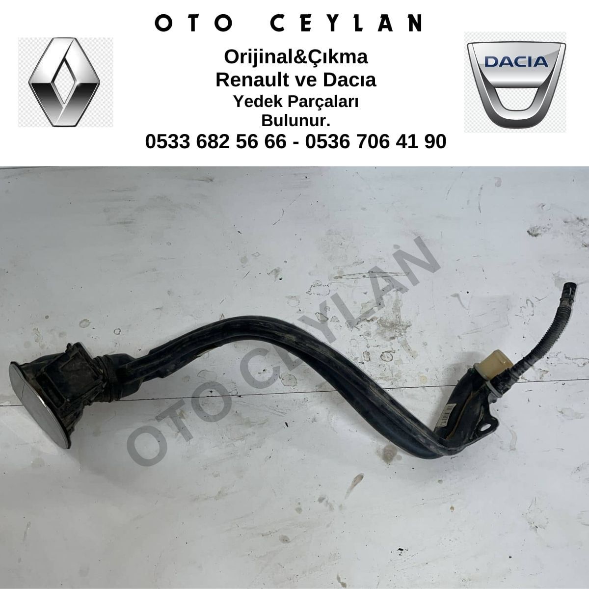 172210030R Fluence Yakıt Dolum Borusu Çıkma Orjinal