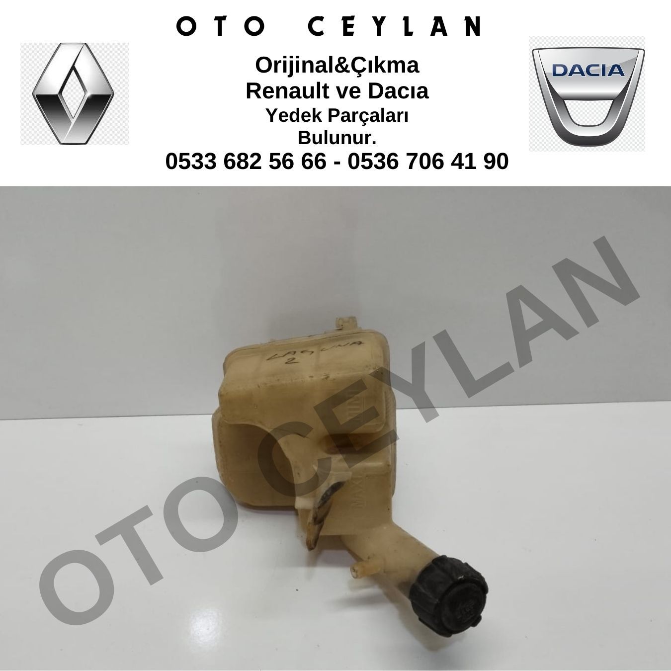 8200447047 Laguna 2 Radyatör Yedek Su Deposu Çıkma Orjinal