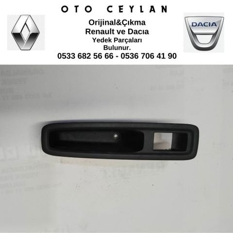 829604081R SANDERO III JOGGER Sol Ön Cam Düğme Çerçevesi Çıkma Orijinal