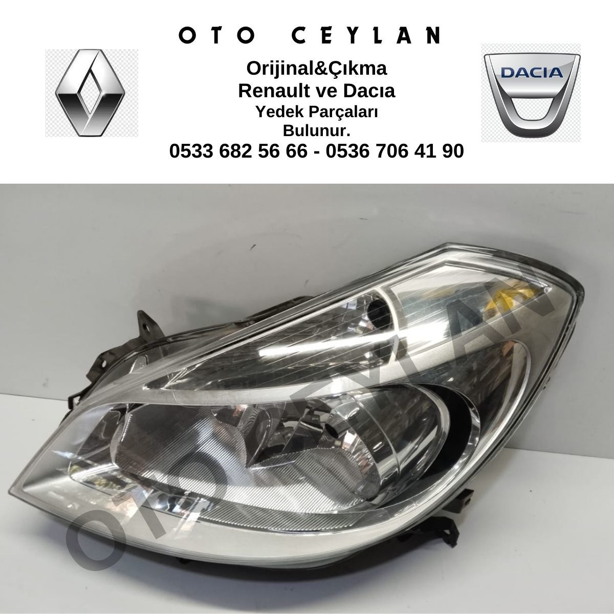 7701061071 Clio 3 Sol Far Hafif Hatalı Orijinal