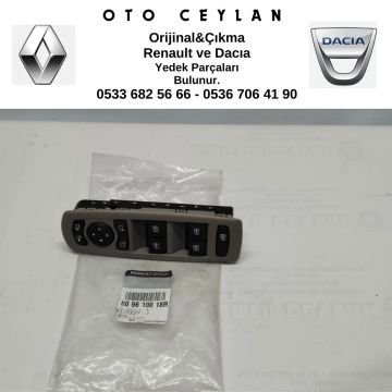 809610018R Megan III Sol Ön Cam Düğmesi Sıfır Orijinal