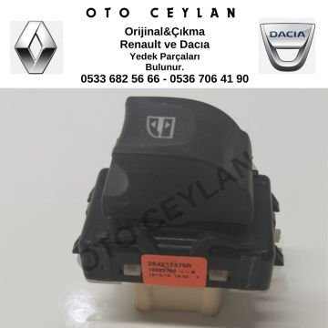 254217475R Lodgy Ön Cam Açma Kapatma Düğmesi Orijinal Çıkma
