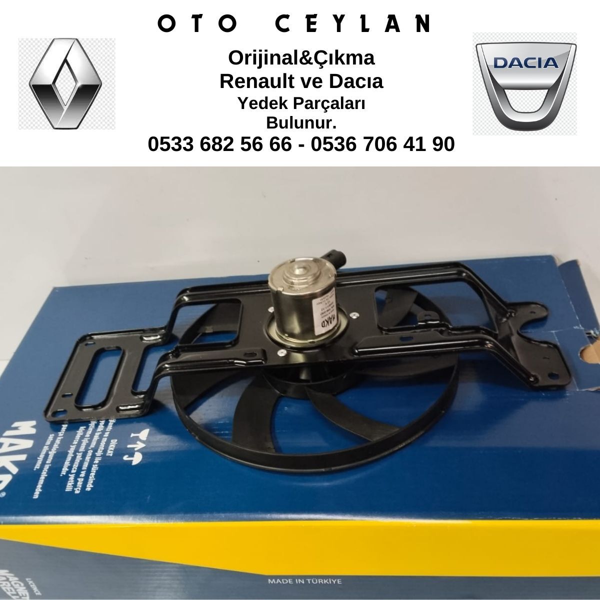 69401112 MAKO CLIO FAN MOTORU KLIMASIZ