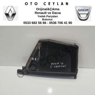 822309690R Sandero 3 Arka Kelebek Camı Bji Sağ Orijinal Çıkma