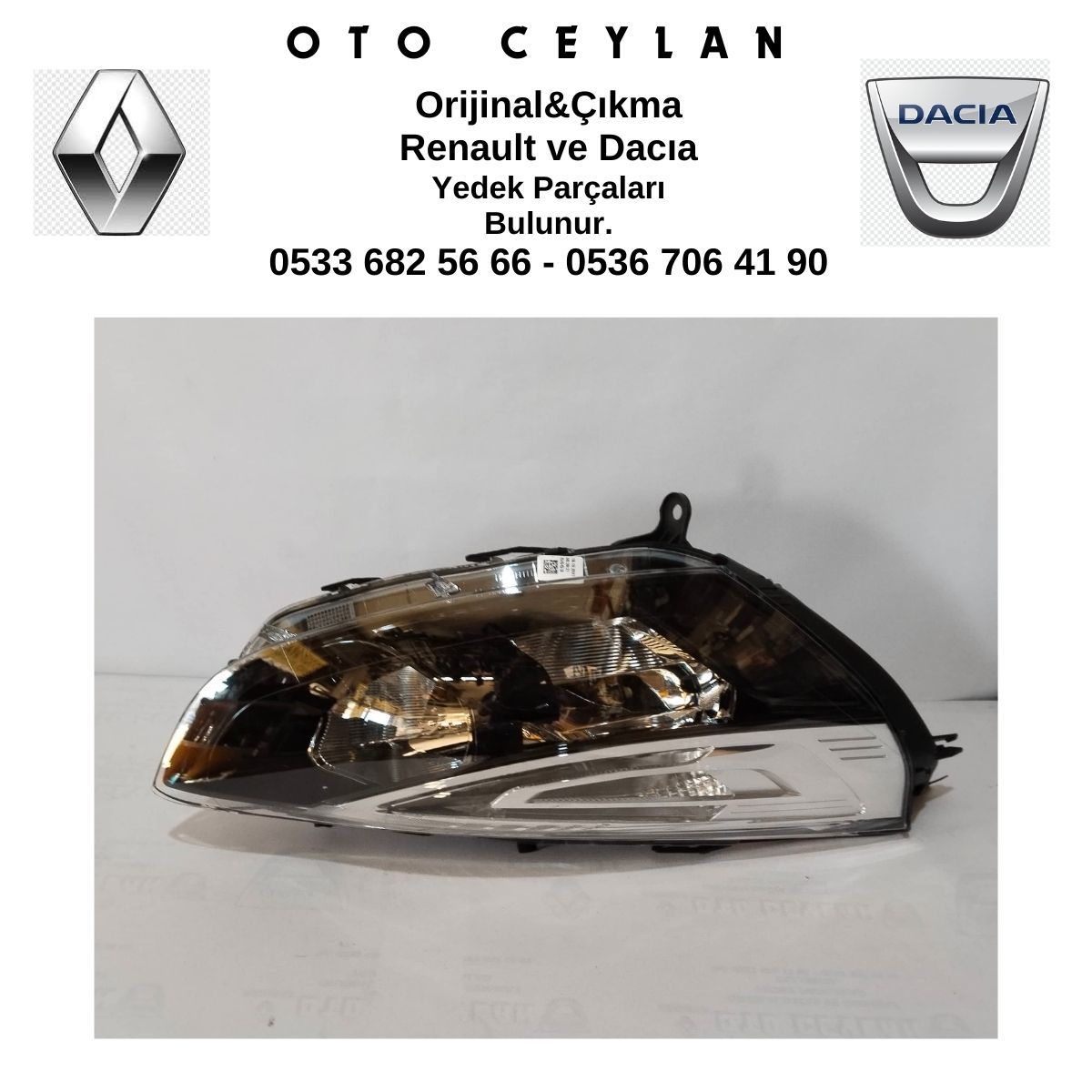 260103421R Clıo IV Sol Far 2016--2020 Sıfır Orijinal(Defolu)