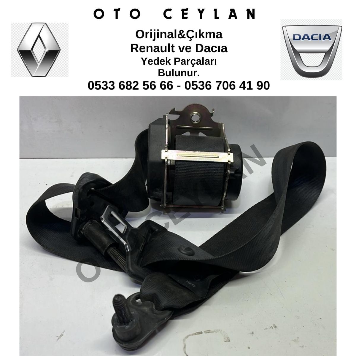 621088800C Logan Sağ Ön Emniyet Kemeri Çıkma Orjinal