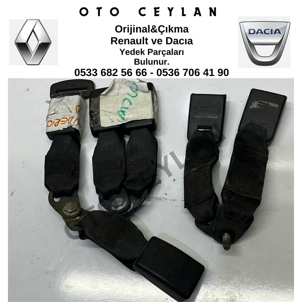 Logan  Emniyet Kemeri Mandalı Çıkma Orjinal