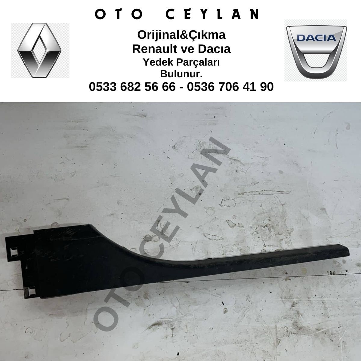 769520014R Megan 3 Ön Marşbiyel Kaplaması Sol Çıkma Orijinal
