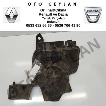 638302834R Dacia Duster Sağ Ön Davlumbaz Koruma Plastiği Çıkma Orijinal