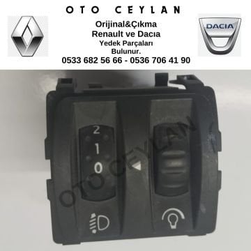 251900007R Fluence Megane 3 Far Ayar Düğmesi Orijinal Çıkma