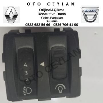 8200095495 Megane 2 Far Ayar Düğmesi Orijinal Çıkma