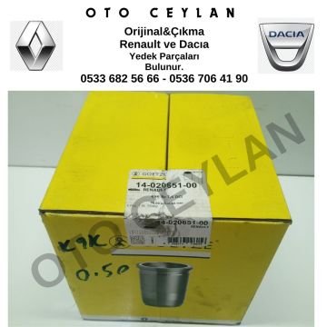 1402065100 Clio Kango Logan Megane Fluence 1.5 Dci K9K Gömlek TK 0.50 Sıfır Orijinal Goetze Marka