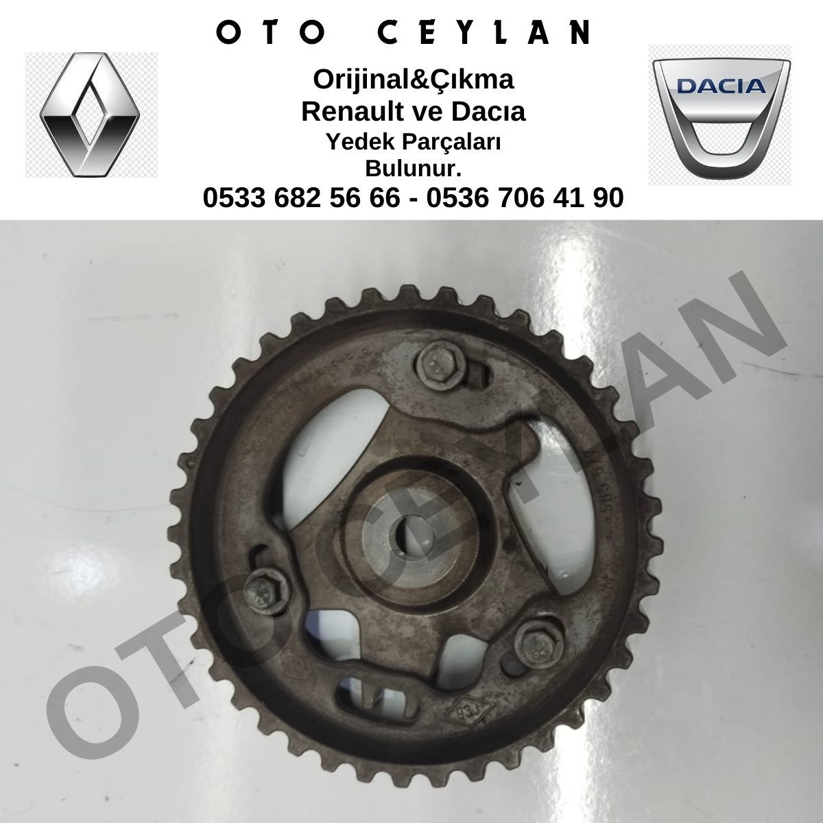 8200585577 Kangoo Eksantrik Dişlisi K9K Orijinal Çıkma