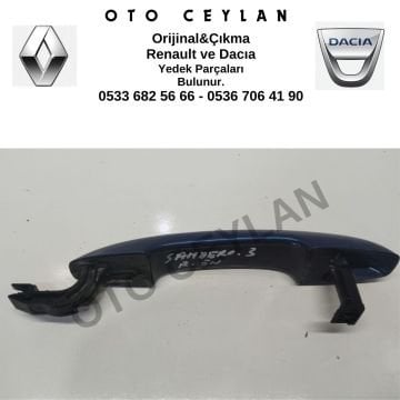806064705R Sandero 3 Sağ Ön Dış Kapı Kolu Orijinal Çıkma