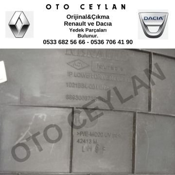 689300673R Megane 3 Fluence Orta Konsol Sol Yanak Bakaliti Çıkma Orijinal