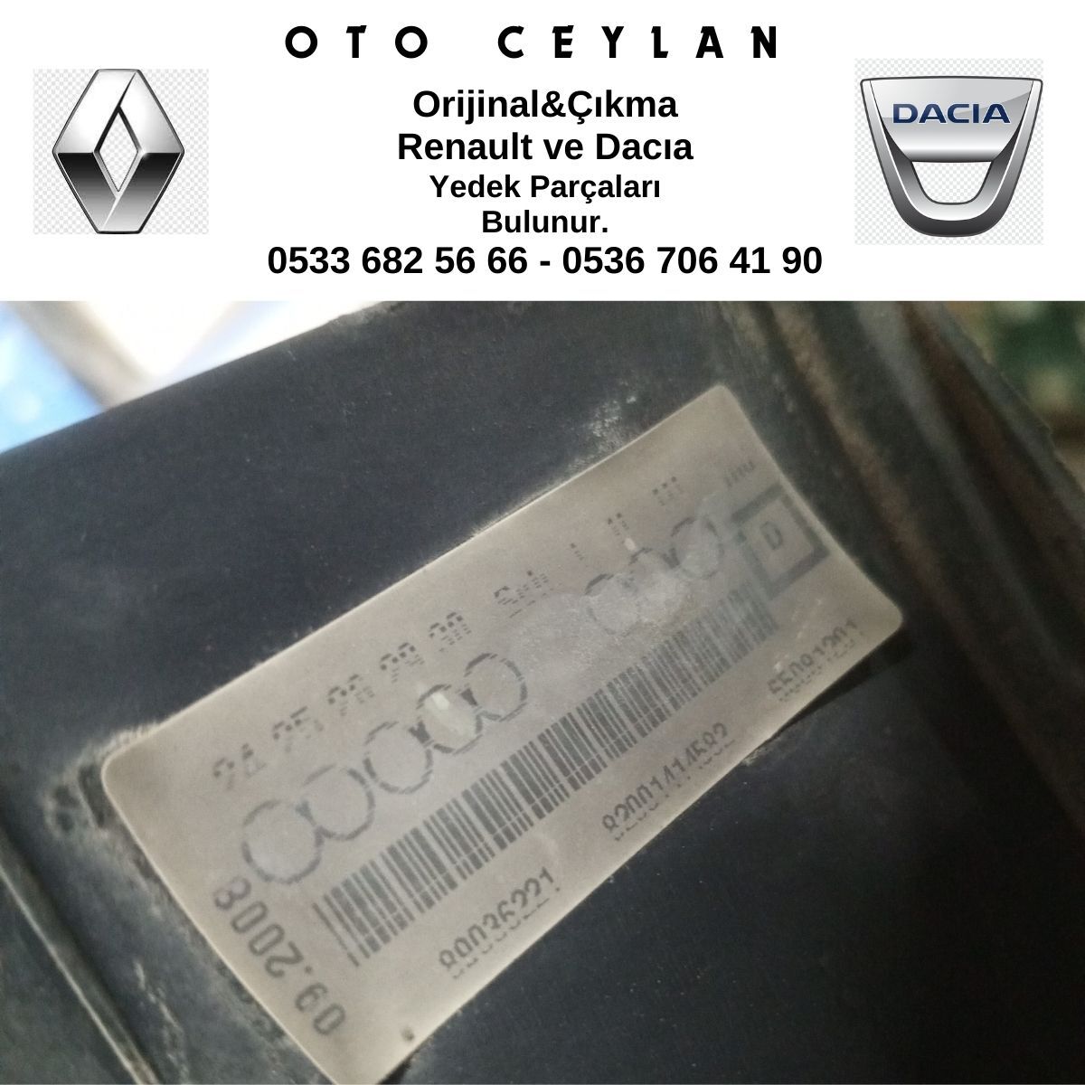 82001414582 LOGAN BAGAJ KAPAĞI STOP LAMBASI KAPAĞI ÇIKMA