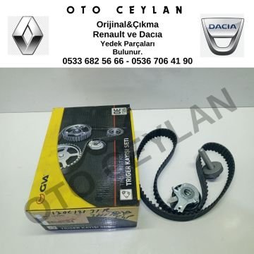 730704805R 130C12131R Laguna 1 2.0 16V F4R Eksantirik Triger Kayış Seti Sıfır Gatex Yan Sanayi