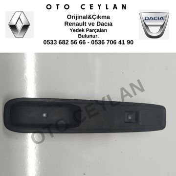 80961771R 254118439R Taliant Sandero Sağ Ön Cam Düğmesi ve Çerçevesi Orijinal Çıkma