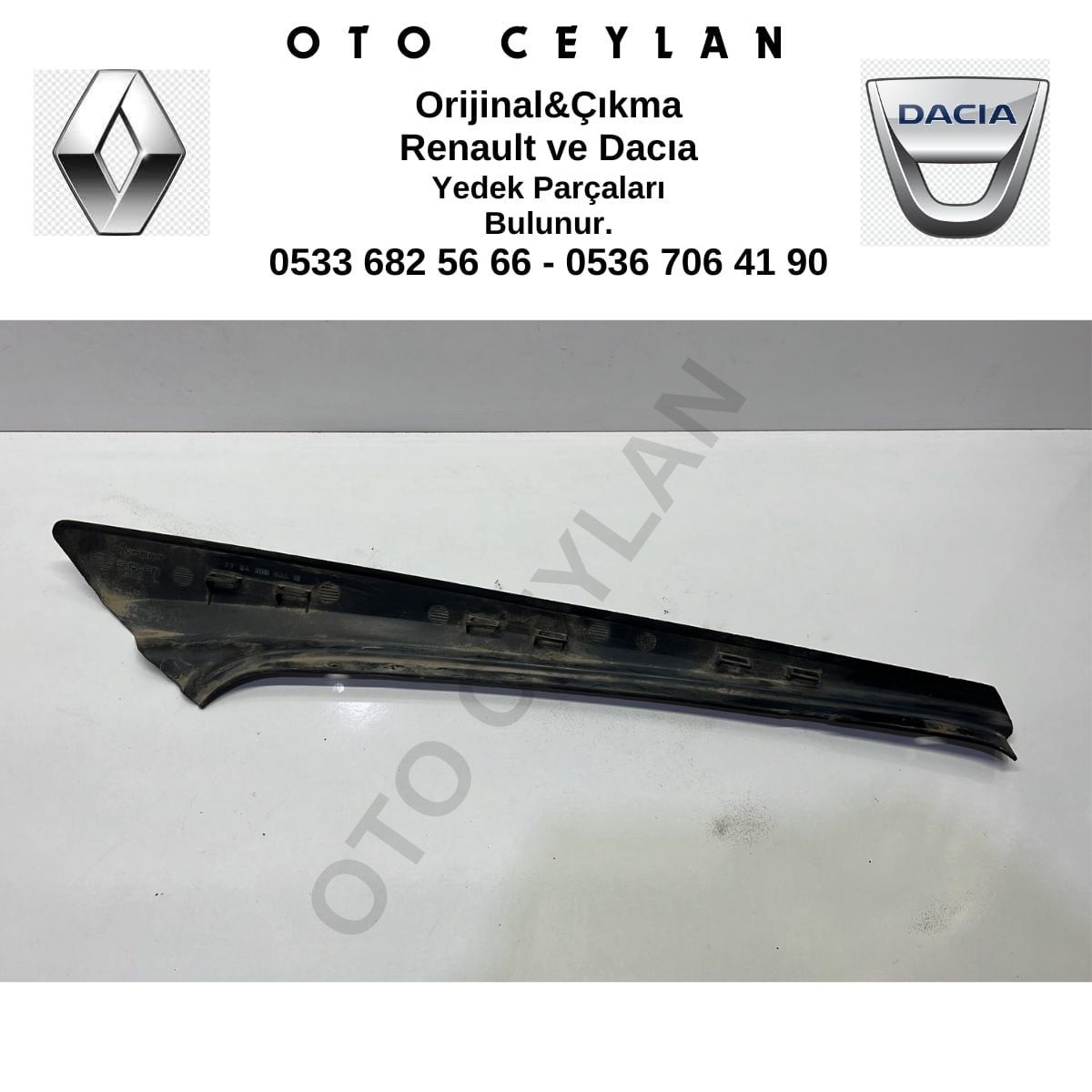 7704001460 R.11 Sağ Arka Oluk Nikelajı Çıkma Orijinal