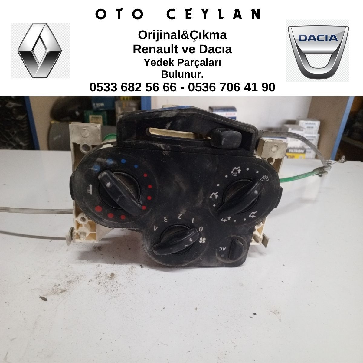 LOGAN KALORİFER DÜĞMESİ KLIMALI ÇIKMA