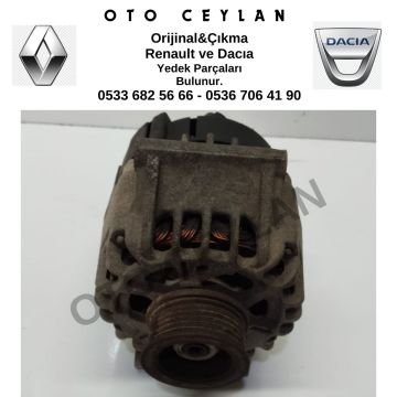 8200667605 8200103744 Clio 2 K9K Alternatör Şarj Dinamosu Orijinal Çıkma