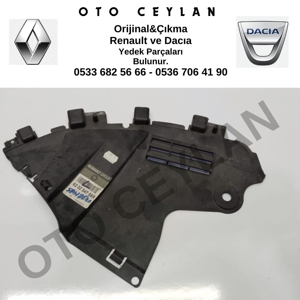 620254755R Sandero Sol Tampon Ayağı Çıkma Orijinal