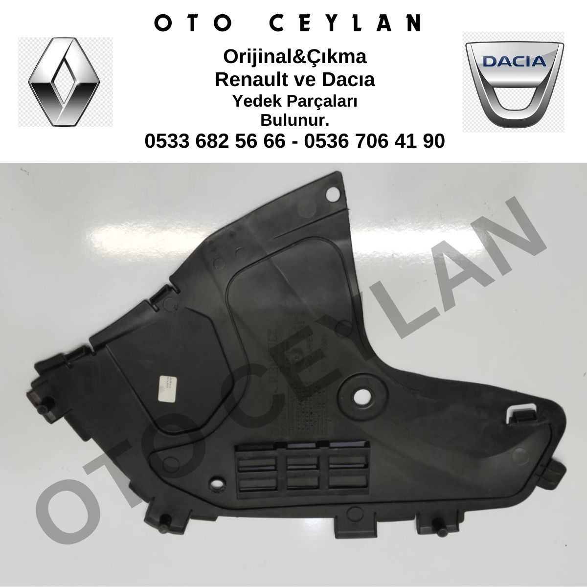 6001547950 Dacia Logan Sağ Davlumbaz Uç Parçası Çıkma Orijinal