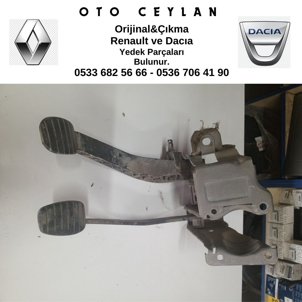 LOGAN FREN PEDALI VE DEBRİYAJ PEDALI ÇIKMA