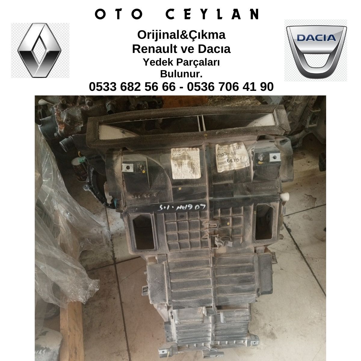 8200726475 LOGAN KALORİFER GÜMBETİ ÇIKMA