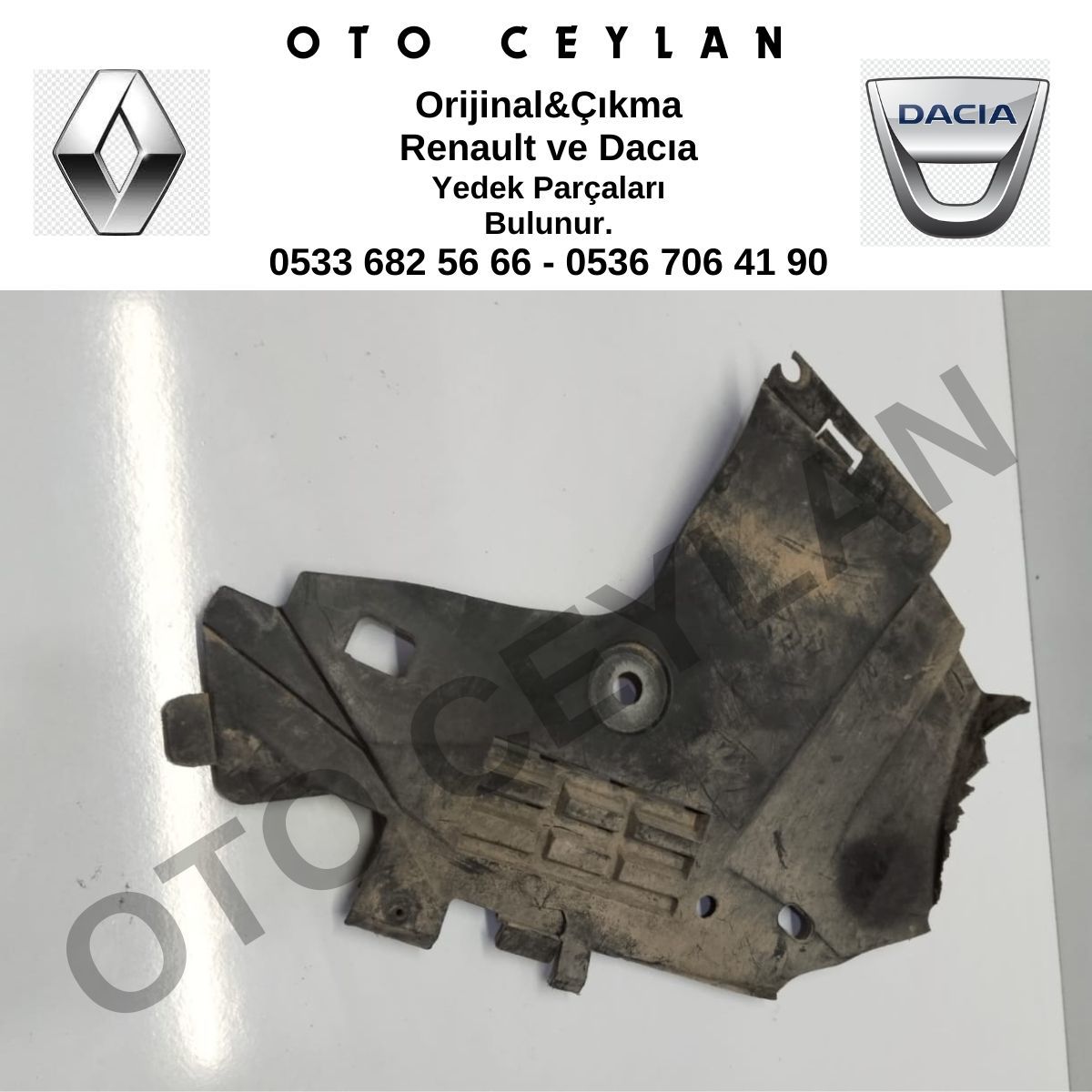 8200595807 Logan Tampon Alt Koruyucu Sağ Enjekiyon Çıkma Orijinal