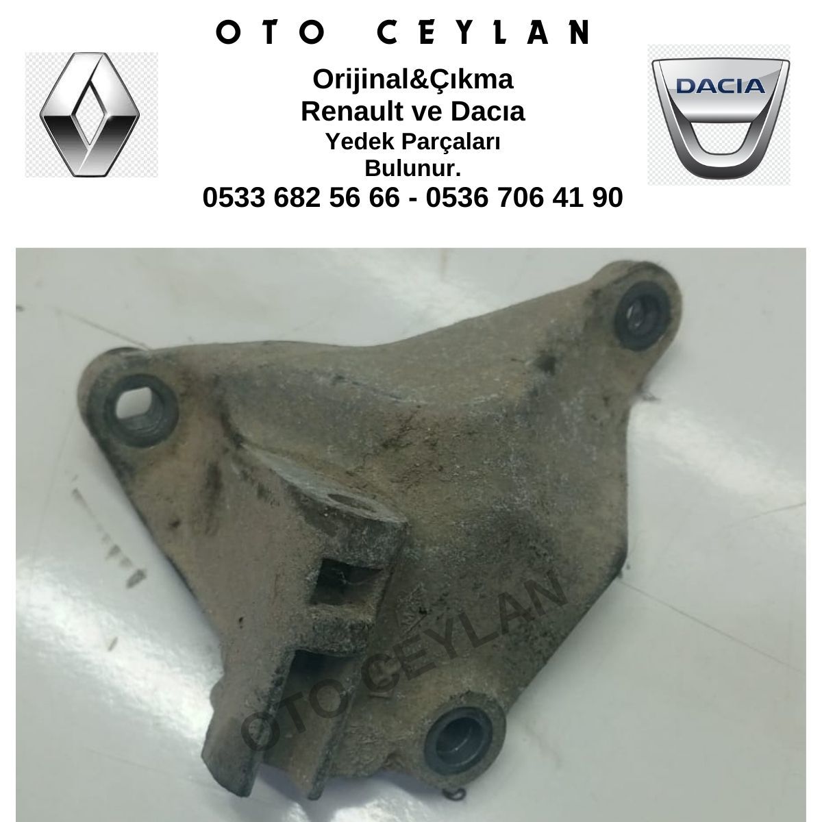 117107507R Megane 4 Clio 5 Kadjar Şarj Dinamo Bağlantı Ayağı Orijinal Çıkma