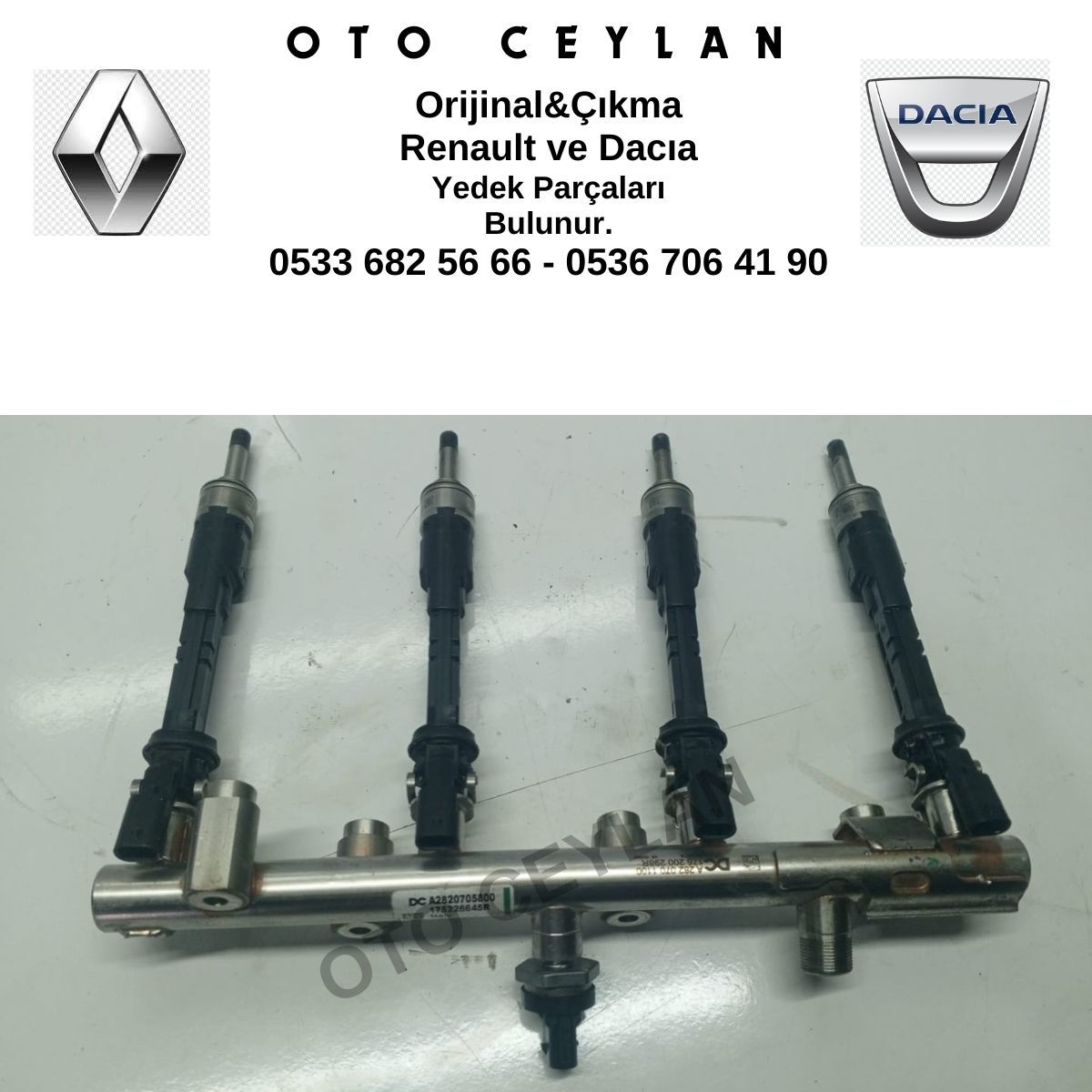 175226645R Megane 4 Talisman Enjektör Rampa Takım 1.3 Tce H5H Orijinal Çıkma