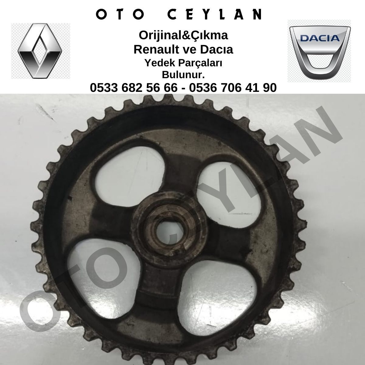 7700111951 Laguna 2 Trafic 2 Eksantrik Dişlisi Orijinal Çıkma