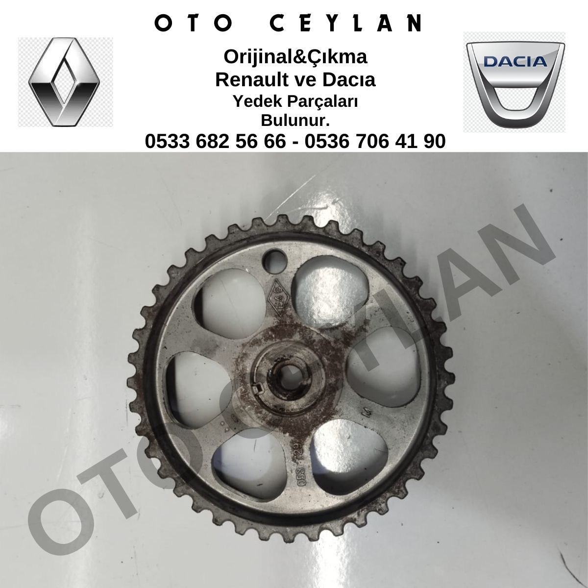 8200053729 Clio Kangoo Megane Fluence Logan Eksantrik Dişlisi Orijinal Çıkma