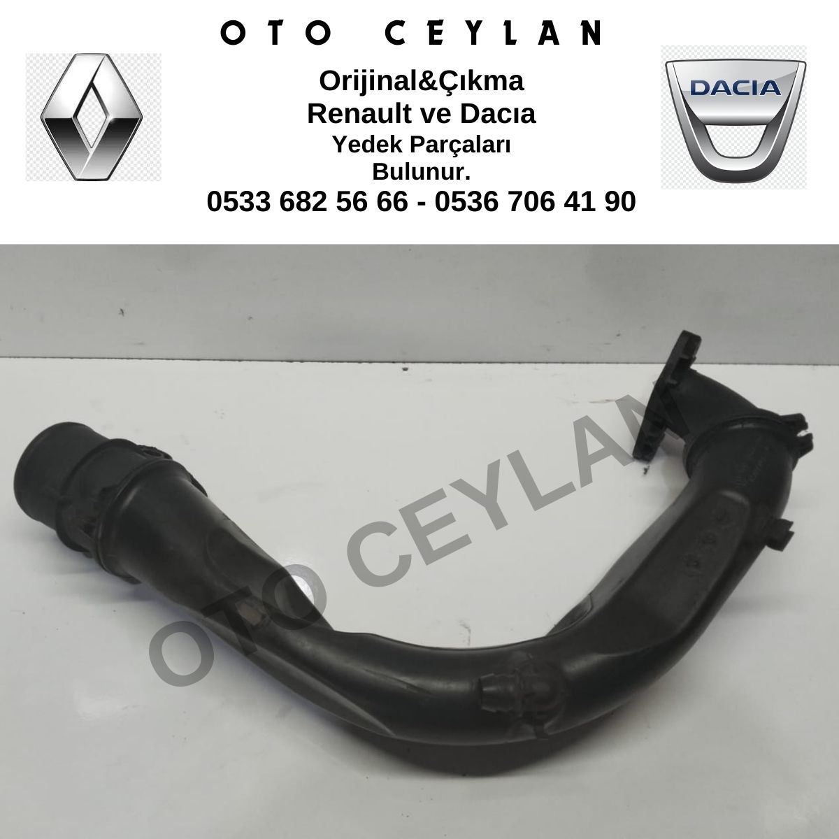 165769779R Sandero Dokker Lodgy Clio 4 Hava Filtre Hortumu Orijinal Çıkma