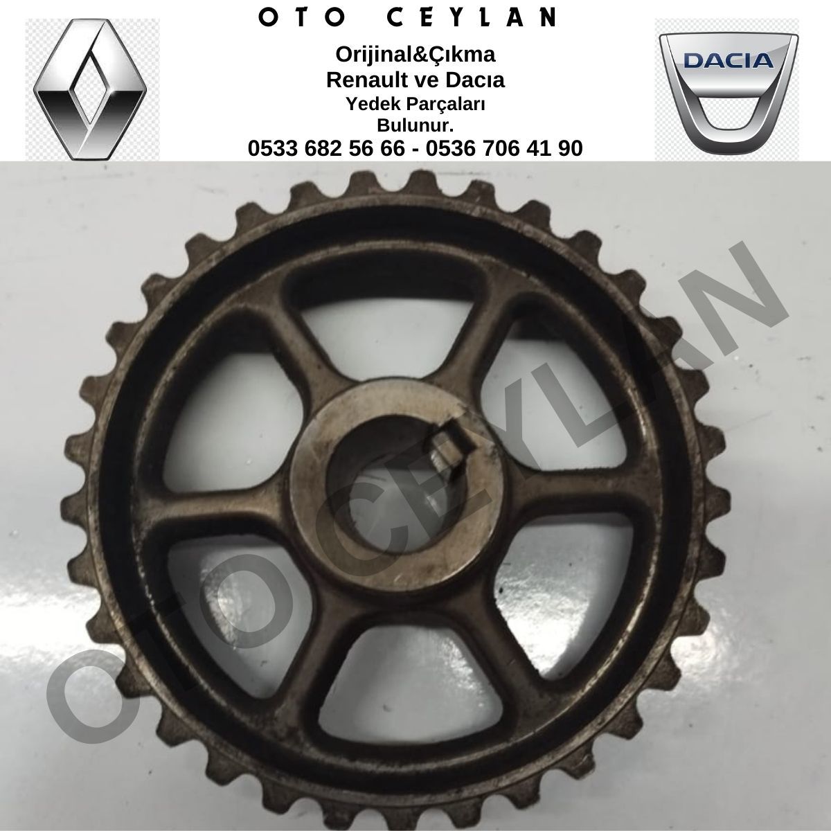 8200261844 Megane 2 Mazot Pompa Dişlisi Orijinal Çıkma