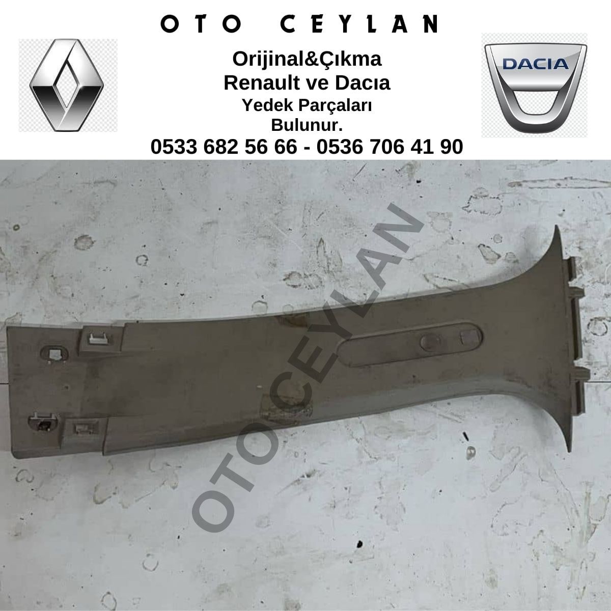 8200293550 Clıo 3 Orta Direk Kaplaması Çıkma Orijinal