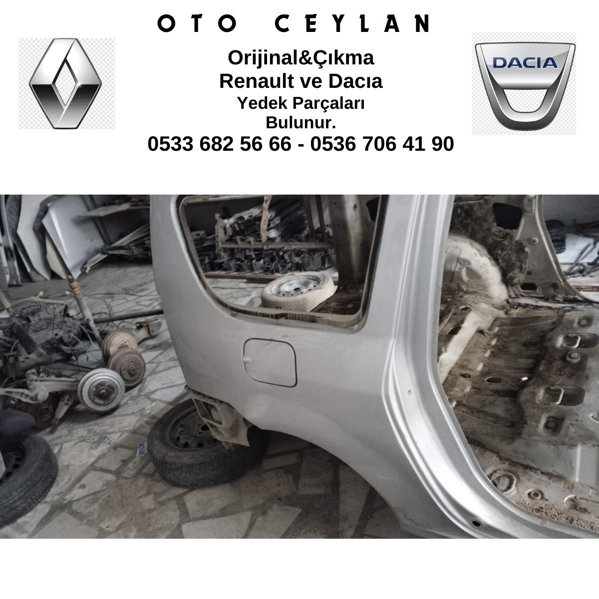 LOGAN SAĞ ARKA ÇEYREK KESME